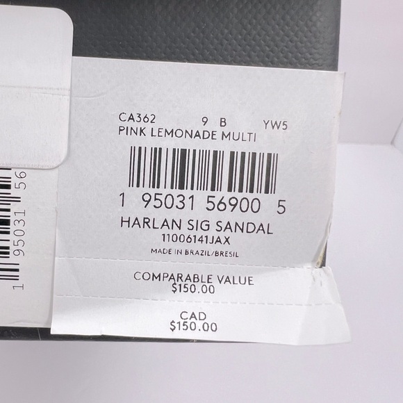 COACH, HARLAN SIG SANDALS, PINK LEMONADE, MULTI COLOR, SIZE US 9-B, EUR 39.5B - Picture 16 of 16